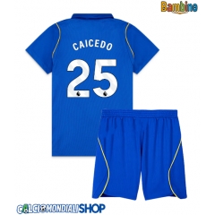 Maglie da calcio Chelsea Moises Caicedo #25 Prima Maglia Bambino 2026-27 Manica Corta + Pantaloni corti)